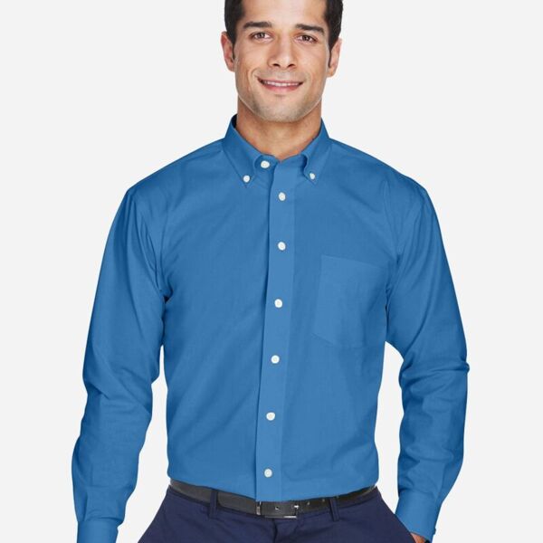 Men's Crown Collection® Oxford Woven Dress Shirt Thumbnail